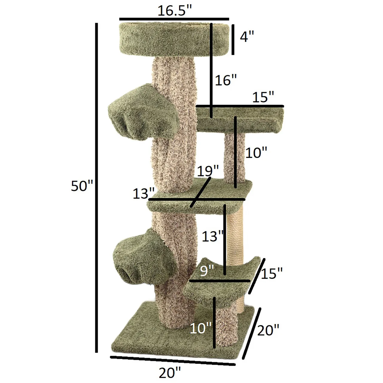 Unique Cat Tree Scratcher – Realistic Tree Cat Tree with Natural Branch Design - Image 2