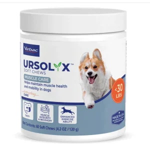 Ursolyx Soft Chews for Dogs - Small Less than 30 lbs (60 count) - [Muscle Support]