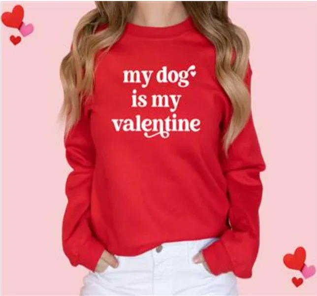 Valentine Sweatshirt Unisex Crew Neck - Image 2
