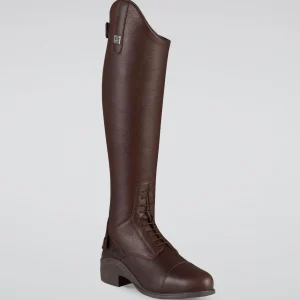 Vallardi Womens Leather Field Tall Riding Boots Brown