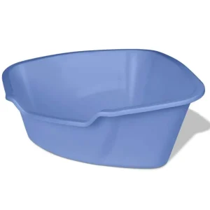 Van Ness Plastics High-Sides Corner Cat Litter Pan Blue LG