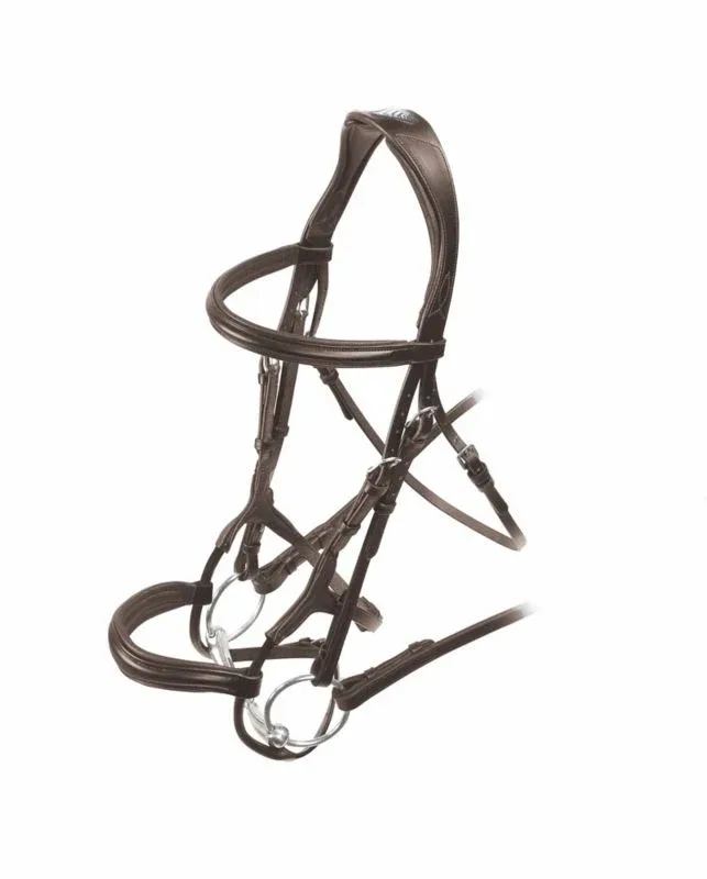 Velociti Rolled Padded Cavesson Bridle - Image 2