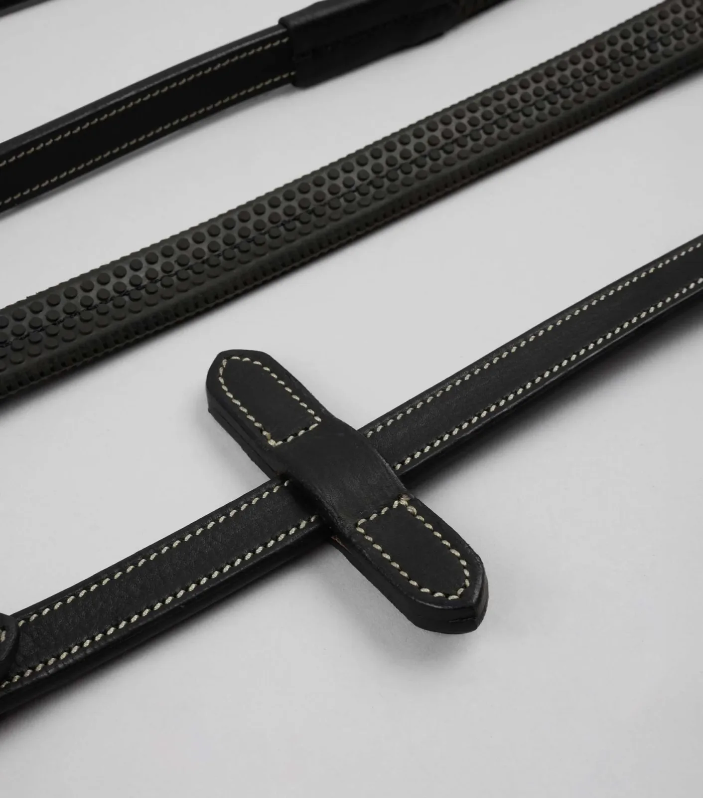 Veneto Rubber Grip Reins Black - Image 2