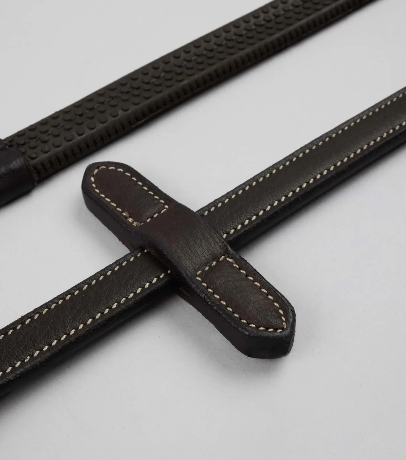 Veneto Rubber Grip Reins Brown - Image 2
