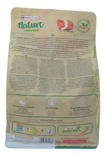 Versele-Laga Nature Forage Blend Guinea Pig Food (3 Lbs) with Sunseed Trail Mix Treats (5 Ounces) – Plus Chews and Fun Animal Facts Booklet Bundle - Image 2
