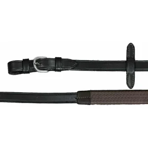 Vespucci Rubber Eventing Reins with Buckles