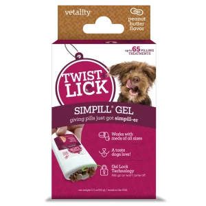 Vetality Twist + Lick SimPill Peanut Butter Flavor