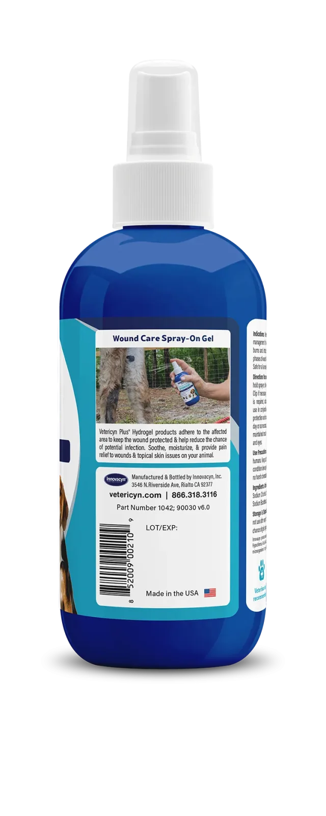 Vetericyn Plus Antimicrobial All Animal Wound Care Hydrogel Spray, 8-ounce - Image 2