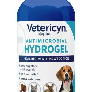 Vetericyn Plus Antimicrobial All Animal Wound Care Hydrogel Spray, 8-ounce