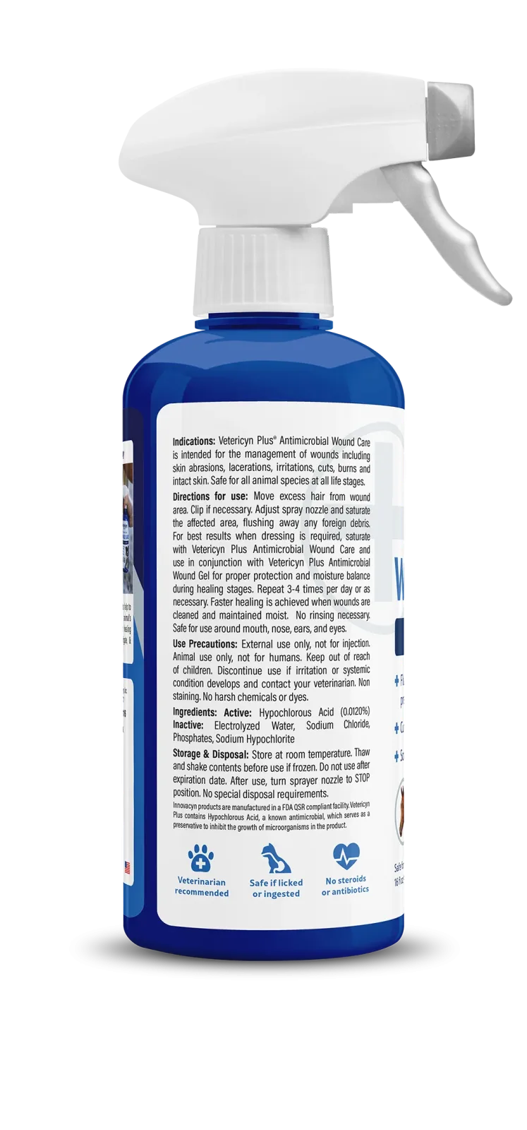 Vetericyn Plus Antimicrobial All Animal Wound Care Spray, 16-ounce - Image 2