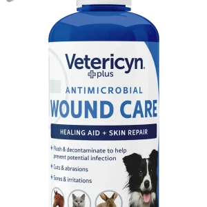 Vetericyn Plus Antimicrobial All Animal Wound Care Spray, 16-ounce
