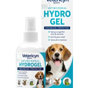Vetericyn Plus Antimicrobial Dog & Cat Wound Care Hydrogel Spray, 3-ounce