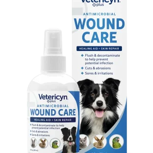 Vetericyn Plus Antimicrobial Dog & Cat Wound Care Spray, 3-ounce