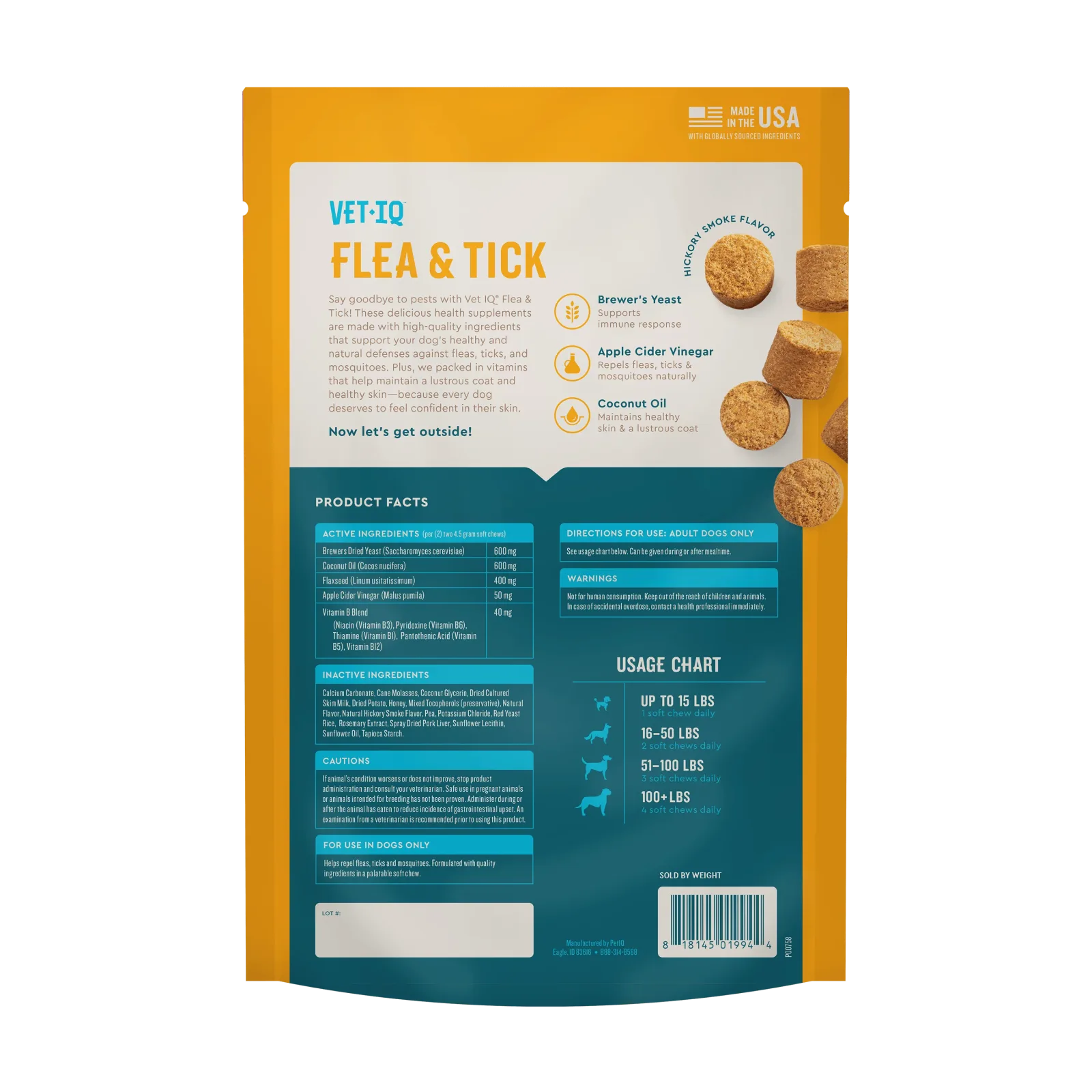 VETIQ F&T Chew Dog 60ct - Image 2