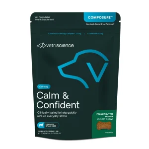 VetriScience Composure Calming Soft Chews Dog Supplement Peanut Butter 45 ct