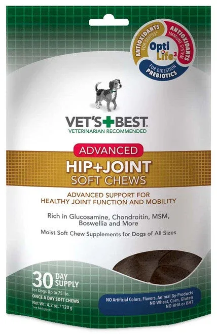 Vet's Best Advanced Hip + Joint Soft Chews 30 Chews 4.2 oz - Image 2