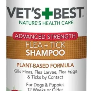 Vet's Best Flea & Tick Advanced Strength Shampoo for Dogs 12 fl. oz