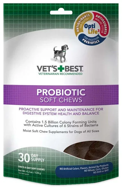 Vet's Best Probiotic Soft Chews 4.2 oz - Image 2