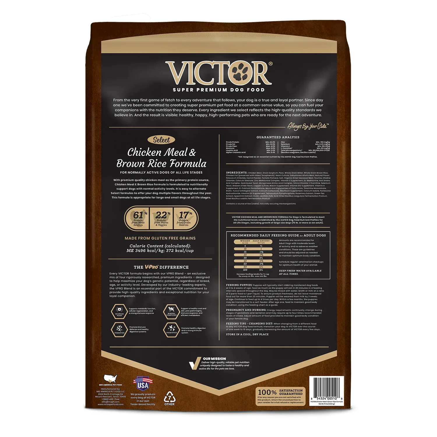 Victor Chicken Meal & Brown Rice Dry Dog Food - Image 2