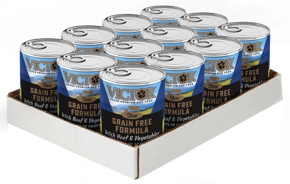 Victor Grain Free Beef & Vegetable in Gravy Canned Dog Food - Image 2