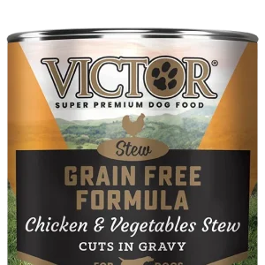 VICTOR Grain Free Formula with Chicken and Vegetables Stew Cuts in Gravy for Dogs