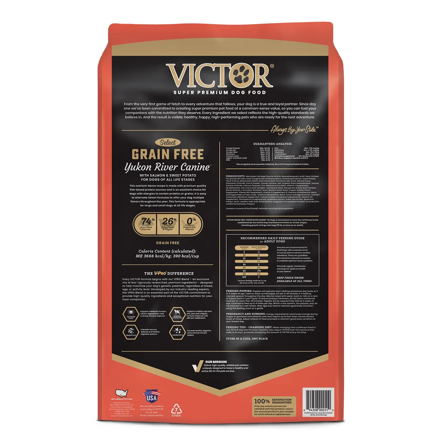 Victor Grain Free Yukon River Dry Dog Food, 30lb - Image 2