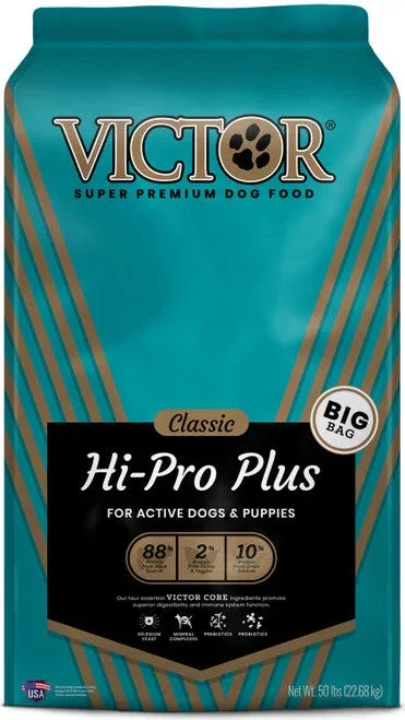 Victor Super Premium Dog Food Classic Hi-Pro Plus Dry Dog Food Beef 50lb - Image 2