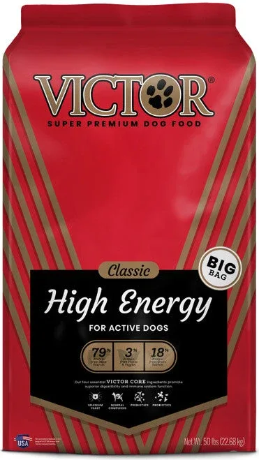 Victor Super Premium Dog Food Classic High Energy Dry Dog Food Beef 50lb - Image 2
