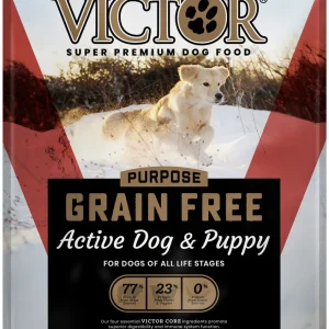 Victor Super Premium Dog Food Purpose Grain Free Active Dog & Puppy Dry Dog Food Beef 5lb