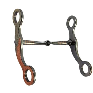 Vintage Copper Flourish Smooth Snaffle Bit