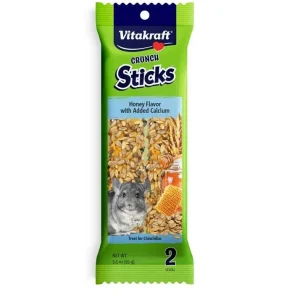 Vitakraft Crunch Sticks Chinchilla Treats Honey w/Calcium 3.5 oz 2 ct