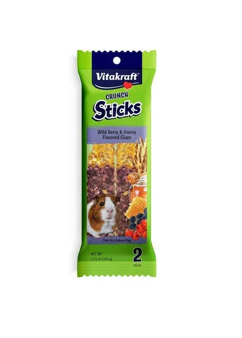 Vitakraft Crunch Sticks Guinea Pig Treats Wild Berry & Honey 3.75 oz 2 ct - Image 2