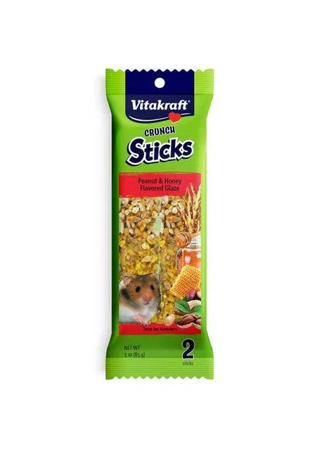Vitakraft Crunch Sticks Hamster Treats Peanut & Honey 3 oz 2 ct - Image 2