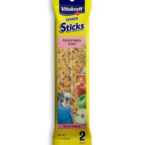 Vitakraft Crunch Sticks Harvest Apple Flavor Parakeet Treat 1.5 oz 2 Count