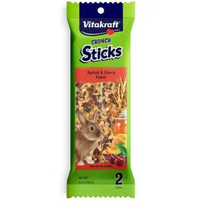 Vitakraft Crunch Sticks Rabbit Treats Apricot & Cherry 3.5 oz 2 ct