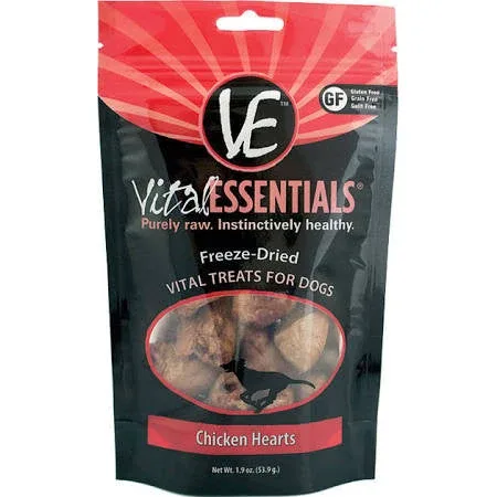 VITAL DOG FREEZE DRIED TREAT CKN HRTS 1.9OZ - Image 2
