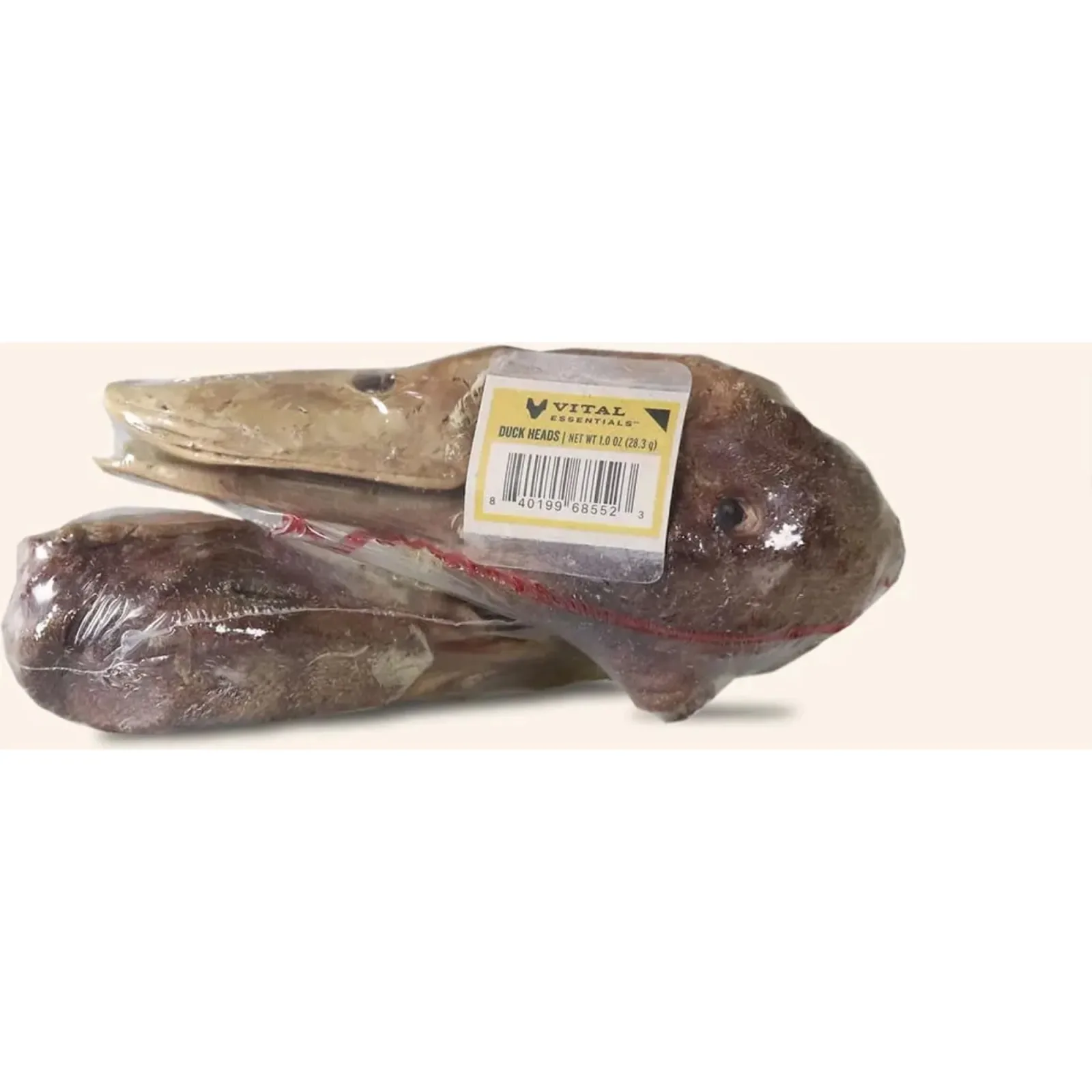 Vital Essentials Dog Raw Bar Freeze-Dried Raw Duck Head Dog Treat, 1 oz each, Case of 38 - Image 2