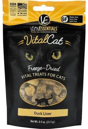 Vital Essentials Duck Entree Cat Food Mini Nibs Grain-Free F/D Raw Cat Food, 8-oz bag - Image 2