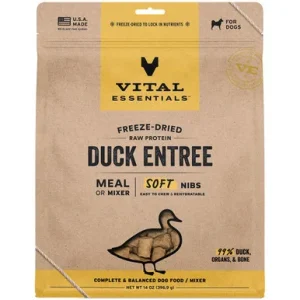 Vital Essentials Duck Entrée & Mixer Soft Nibs Freeze