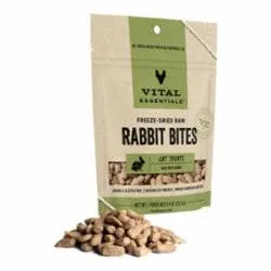 Vital Essentials Vital Cat Freeze Dried Grain Free Rabbit Bites Cat Treats-.9-oz-{L+x} - Image 2