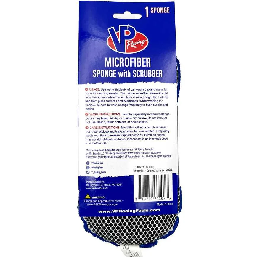 VP Racing Microfiber Sponge With Scrubber - Image 2