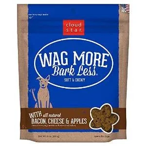 Wag More Bark Less Original Soft & Chewy Treats with Bacon, Cheese & Apples 6Z {L+1x} 938106 - Image 2