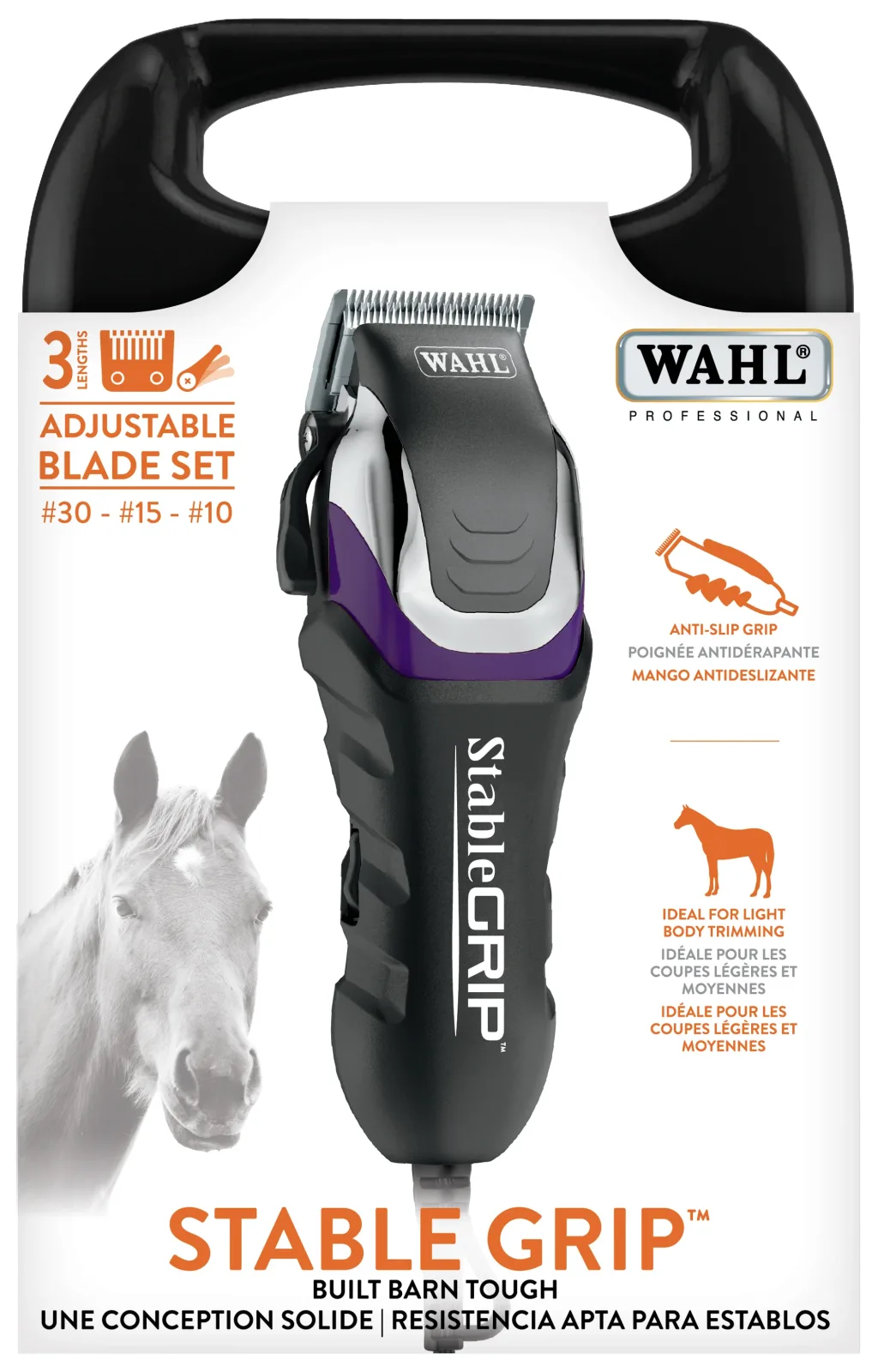 Wahl® Stable Grip™ Clipper with Adjustable Blades No. 30-15-10 - Image 2