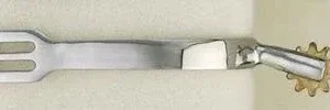 Warendorfer Dressage Spur With Rounded SidesBk/Wh