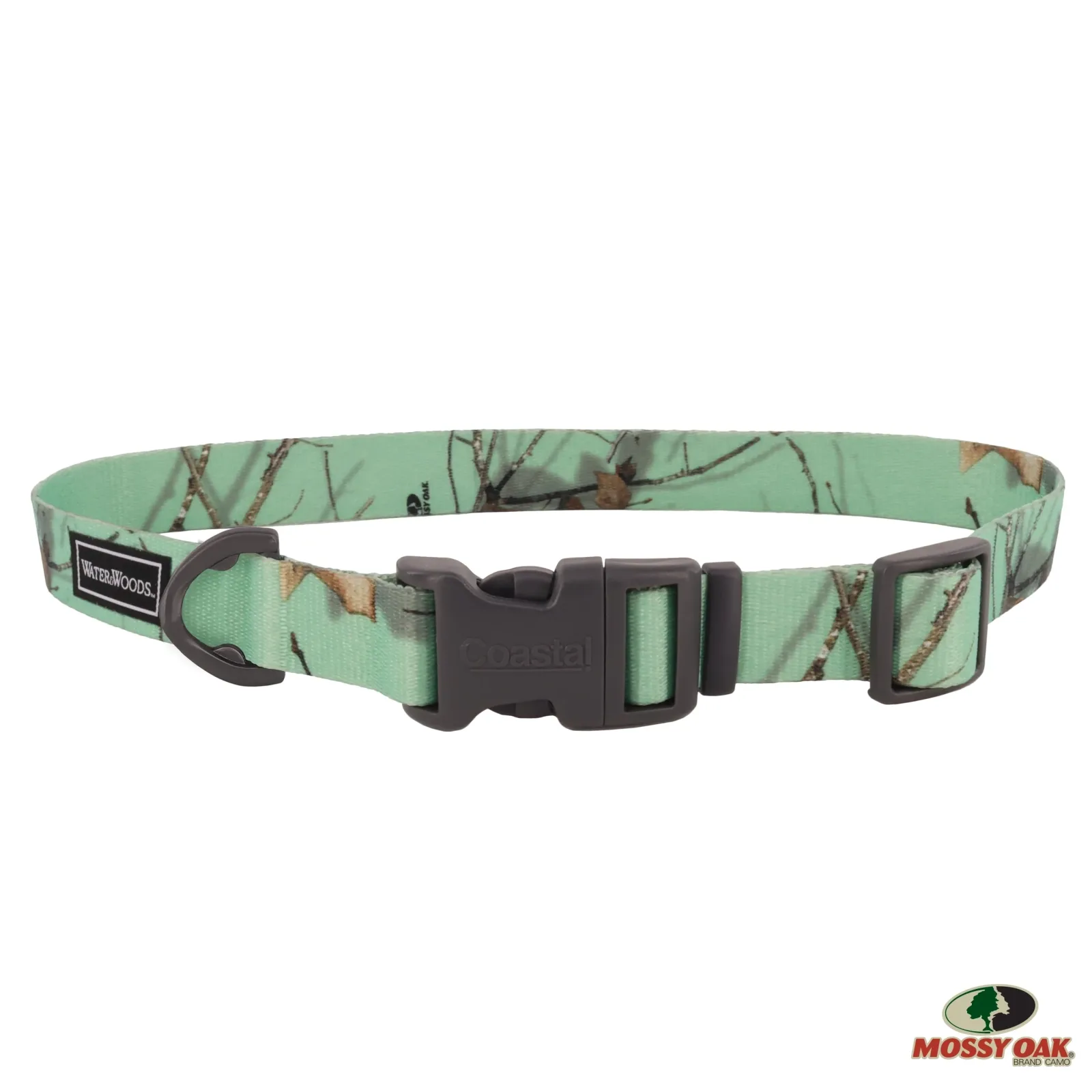Water & Woods™ Adjustable Dog Collar, Mossy Oak Mint Camo Small