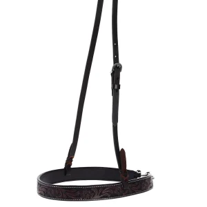 WD Tack Heavy Oiled Antique Floral Noseband