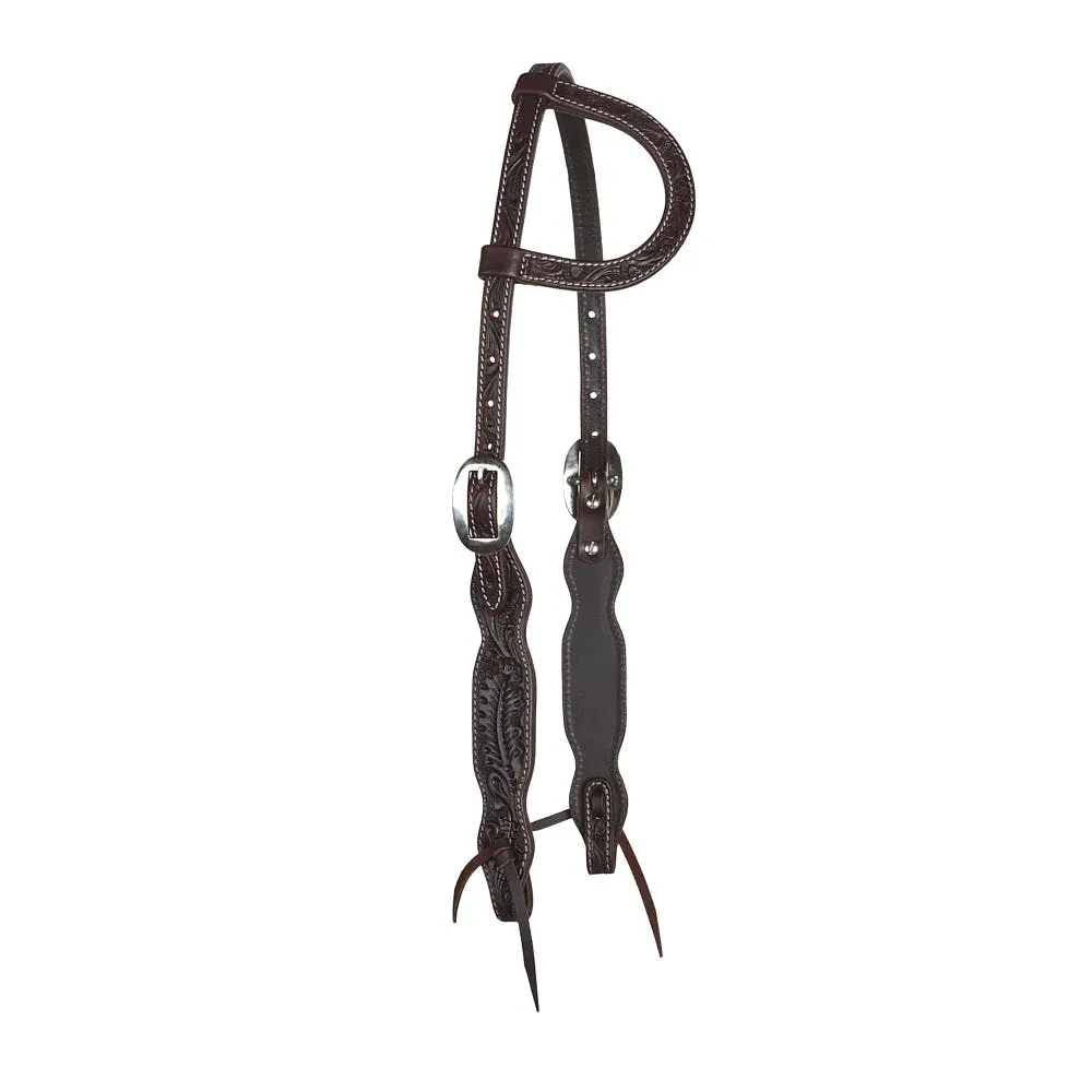WD Tack Heavy Oiled Dark Oak Single Ear Headstall