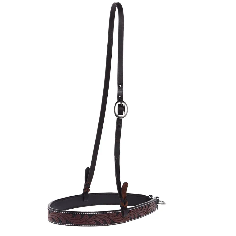 WD Tack Heavy Oiled Floral Tooled Noseband - Image 2