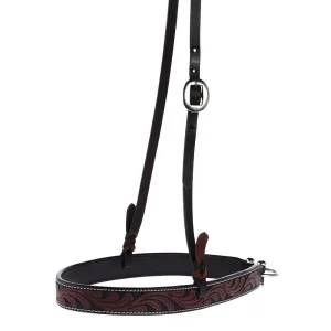 WD Tack Heavy Oiled Floral Tooled Noseband
