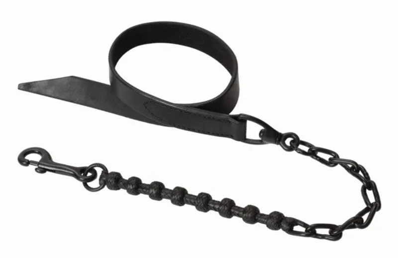 Weaver 1 Braid Rawhide Chain Lead 1x24 Black